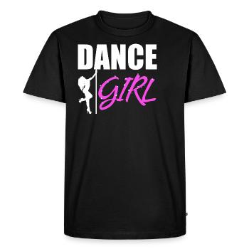 Pole Dance Dancing Girl - Men's Premium Organic T-Shirt - black - Front - Nico (187cm)