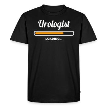 Urologist Loading - Men's Premium Organic T-Shirt - black - Front - Nico (187cm)