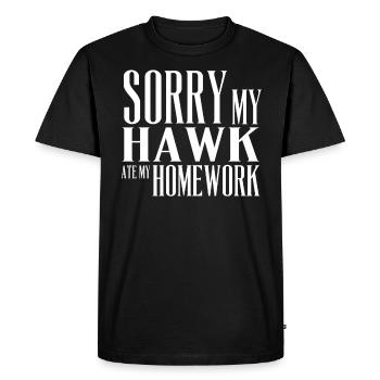 RAPACE - T-shirt Premium bio Homme - noir - Devant - Nico (187cm)