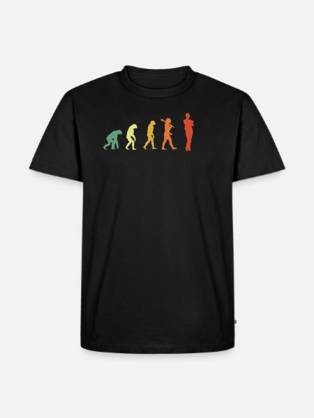 Assistant Evolution Hipster Edition - Men's Premium Organic T-Shirt - black
