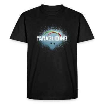 Glisser au coucher du soleil - T-shirt Premium bio Homme - noir - Devant - Nico (187cm)