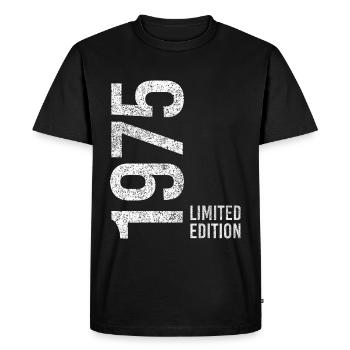 50ème Anniversaire Homme Femme 50 Ans 1975 Décoration Drôle - T-shirt Premium bio Homme - noir - Devant - Nico (187cm)