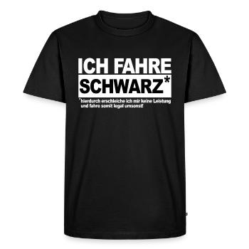 I drive black - Men's Premium Organic T-Shirt - black - Front - Nico (187cm)