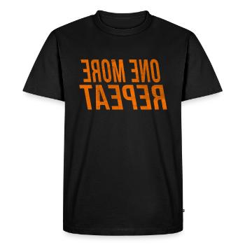 Encore une répétition - miroir de formation - T-shirt Premium bio Homme - noir - Devant - Nico (187cm)