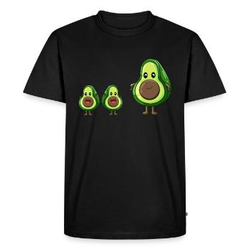 Mignon avocat cadeau famille enfants - T-shirt Premium bio Homme - noir - Devant - Nico (187cm)