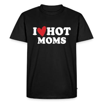 Je mamans chaudes - T-shirt Premium bio Homme - noir - Devant - Nico (187cm)