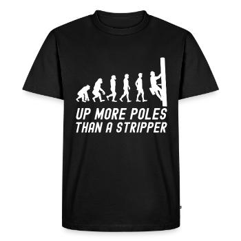 Électricien de lignes électriques - T-shirt Premium bio Homme - noir - Devant - Nico (187cm)