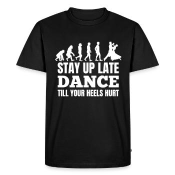 Dance Training Ballroom Couple Dance - Men's Premium Organic T-Shirt - black - Front - Nico (187cm)