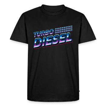 Turbo Diesel - T-shirt Premium bio Homme - noir - Devant - Nico (187cm)