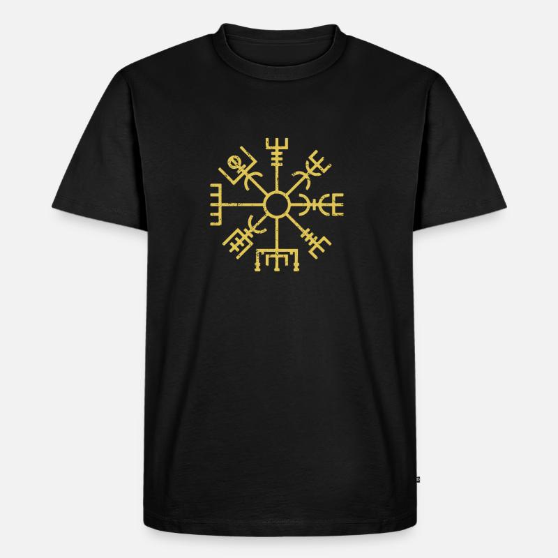 WIKINger Symbol - Männer Premium Bio T-Shirt - Schwarz