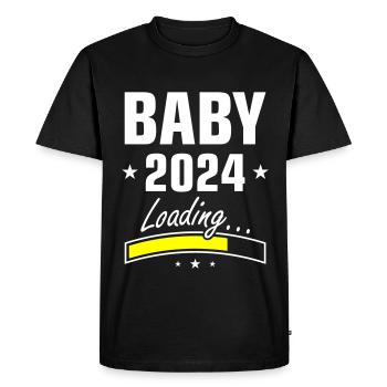 Baby 2024 Loading - Men's Premium Organic T-Shirt - black - Front - Nico (187cm)