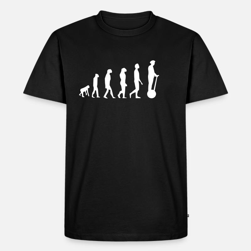 Evolution Segway - Männer Premium Bio T-Shirt - Schwarz