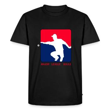 Major League Pétanque - T-shirt Premium bio Homme - noir - Devant - Nico (187cm)