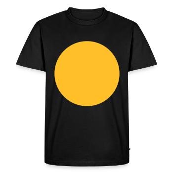 Sphère géométrie - T-shirt Premium bio Homme - noir - Devant - Nico (187cm)