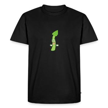 Shirt asparagus vegetables - Men's Premium Organic T-Shirt - black - Front - Nico (187cm)