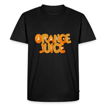 jus d'orange - T-shirt Premium bio Homme - noir - Devant - Nico (187cm)