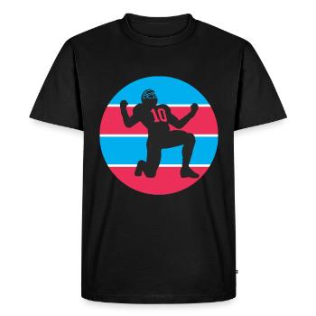 Football américain - T-shirt Premium bio Homme - noir - Devant - Nico (187cm)