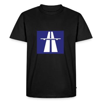 autoroute - T-shirt Premium bio Homme - noir - Devant - Nico (187cm)