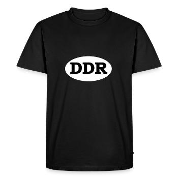 République démocratique allemande - T-shirt Premium bio Homme - noir - Devant - Nico (187cm)