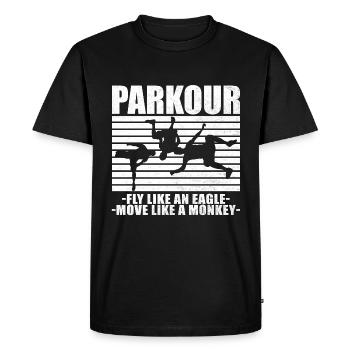 Parkour Freerunning Le Parcour Traceur Gift - Men's Premium Organic T-Shirt - black - Front - Nico (187cm)