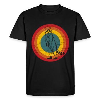 Rat de lavage - T-shirt Premium bio Homme - noir - Devant - Nico (187cm)