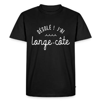 désolé j'ai longe-côte cadeau drôle homme marche - T-shirt Premium bio Homme - noir - Devant - Nico (187cm)