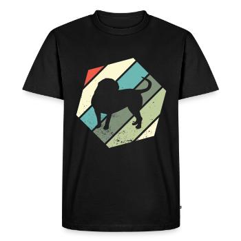 Continental Bulldog Colorbull Vintage Chiens Rétro - T-shirt Premium bio Homme - noir - Devant - Nico (187cm)