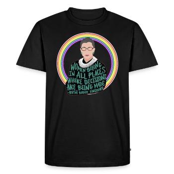 Politics USA democrats - Men's Premium Organic T-Shirt - black - Front - Nico (187cm)