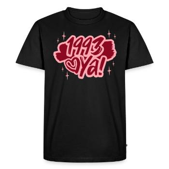 Ya Année De Naissance 1993 Anniversaire 30 Ans - T-shirt Premium bio Homme - noir - Devant - Nico (187cm)