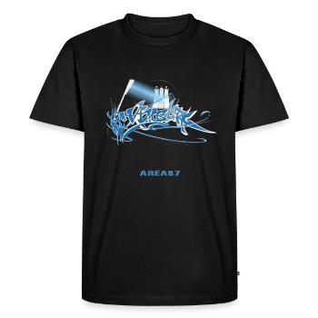 Hambourg projecteur - T-shirt Premium bio Homme - noir - Devant - Nico (187cm)