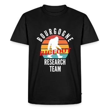 BOURGOGNE BIGFOOT RESEARCH TEAM - T-shirt Premium bio Homme - noir - Devant - Nico (187cm)