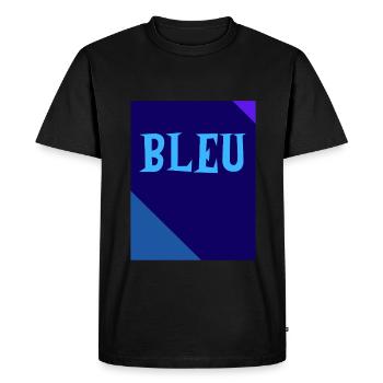 BLUE Rectangle Triangle Chalkboard - Men's Premium Organic T-Shirt - black - Front - Nico (187cm)