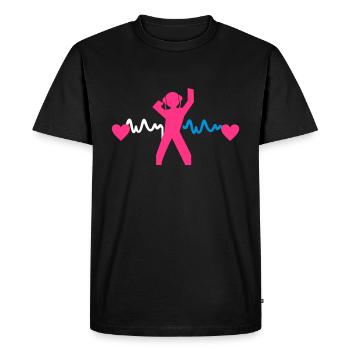 Dj Deejay Clubbing Party Hard Dance - Men's Premium Organic T-Shirt - black - Front - Nico (187cm)