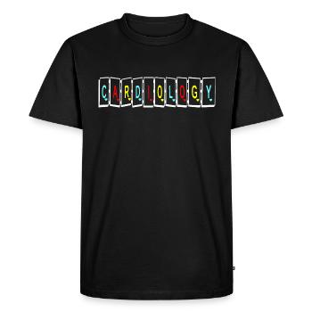 Cardiologist and Cardiologist Gift - Men's Premium Organic T-Shirt - black - Front - Nico (187cm)