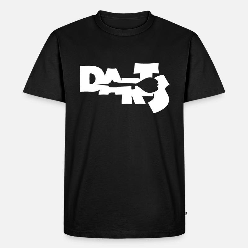 darts - Männer Premium Bio T-Shirt - Schwarz