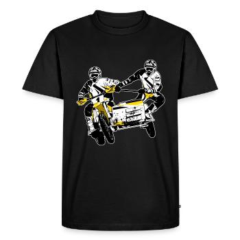 Sidecarcross - Voiture latérale Moto Cross - T-shirt Premium bio Homme - noir - Devant - Nico (187cm)