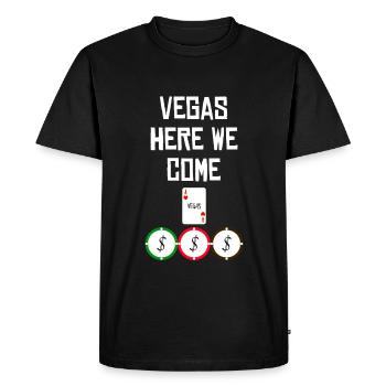LAS VEGAS - T-shirt Premium bio Homme - noir - Devant - Nico (187cm)