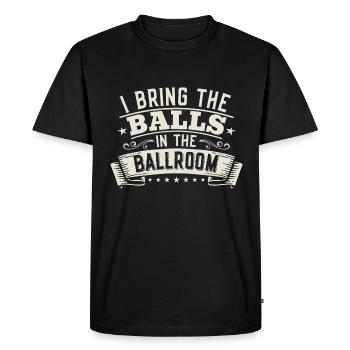 Danse Slogan Ballroom Couple Dance Dance Floor - T-shirt Premium bio Homme - noir - Devant - Nico (187cm)