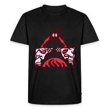 Le différend. Conflit sur un vieux pont. - T-shirt Premium bio Homme - noir - Devant - Nico (187cm)