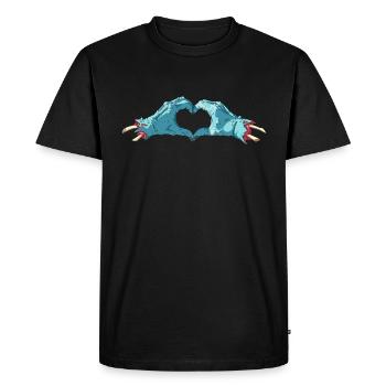 Amour zombie - T-shirt Premium bio Homme - noir - Devant - Nico (187cm)
