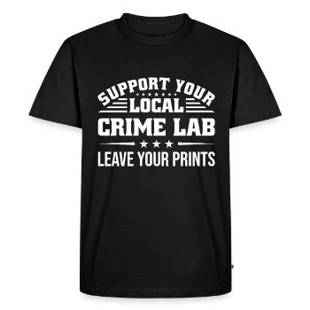 Forensic Technician Crime Scene Investigator Forensic Sentence - Men's Premium Organic T-Shirt - black - Front - Nico (187cm)