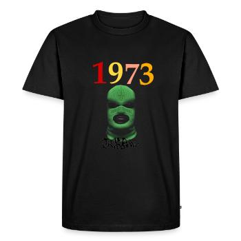 Thug collection - Men's Premium Organic T-Shirt - black - Front - Nico (187cm)