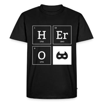 HERO Mask Superhero Elements Cadeau - T-shirt Premium bio Homme - noir - Devant - Nico (187cm)