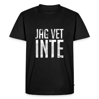 Jag Vet Inte Swedish Teacher - I Don't Know - Men's Premium Organic T-Shirt - black - Front - Nico (187cm)