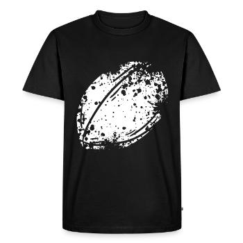 Rugby Player Rugby Gift Rugby Coach - Men's Premium Organic T-Shirt - black - Front - Nico (187cm)