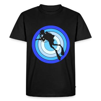 Dive - Men's Premium Organic T-Shirt - black - Front - Nico (187cm)