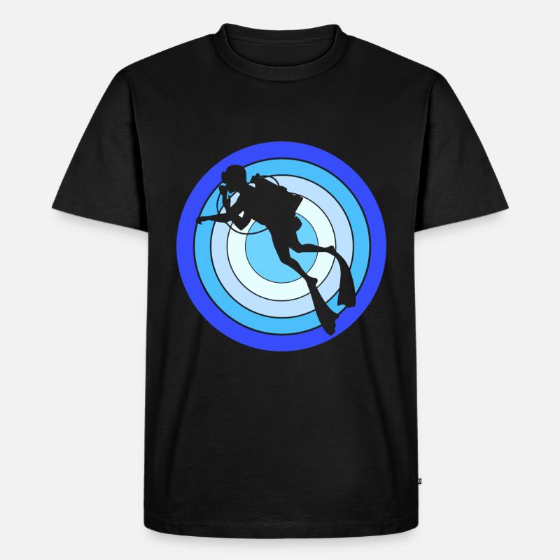 Tauchen - Männer Premium Bio T-Shirt - Schwarz