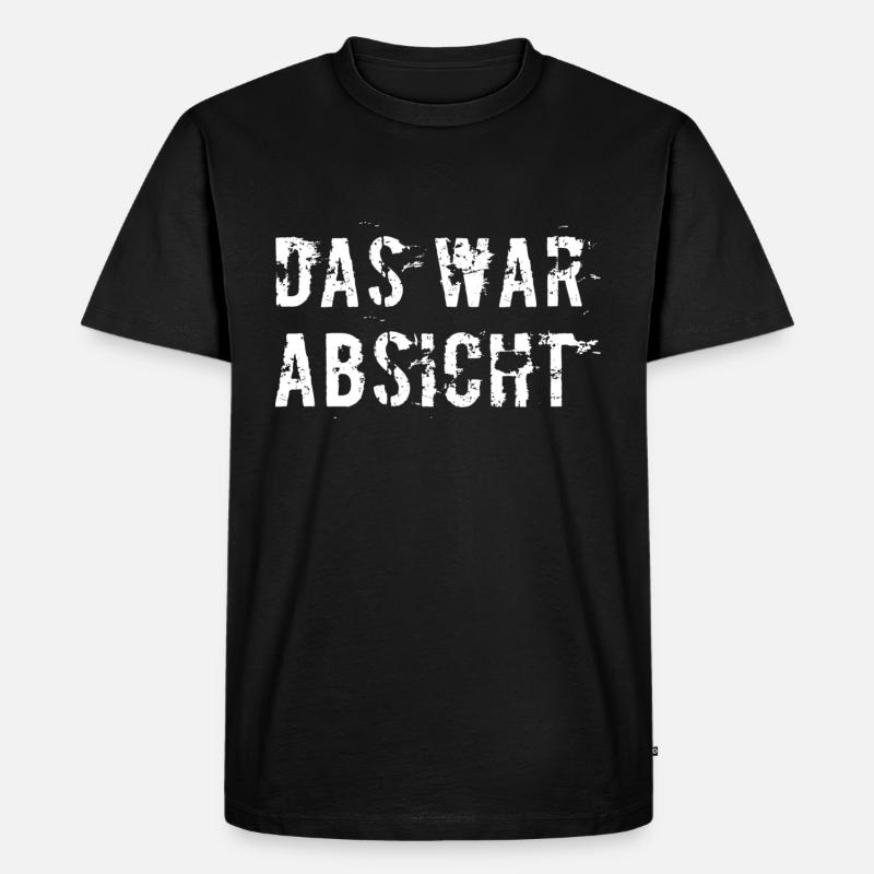 ich wollte es so - Männer Premium Bio T-Shirt - Schwarz