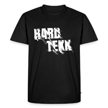 Hard Tekk sait cassé - T-shirt Premium bio Homme - noir - Devant - Nico (187cm)
