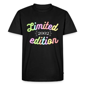 Birthday T-shirt for 21 Year Old Gift Limited - Men's Premium Organic T-Shirt - black - Front - Nico (187cm)